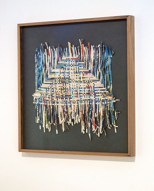 Newspaper Weaving Triangle (2023)