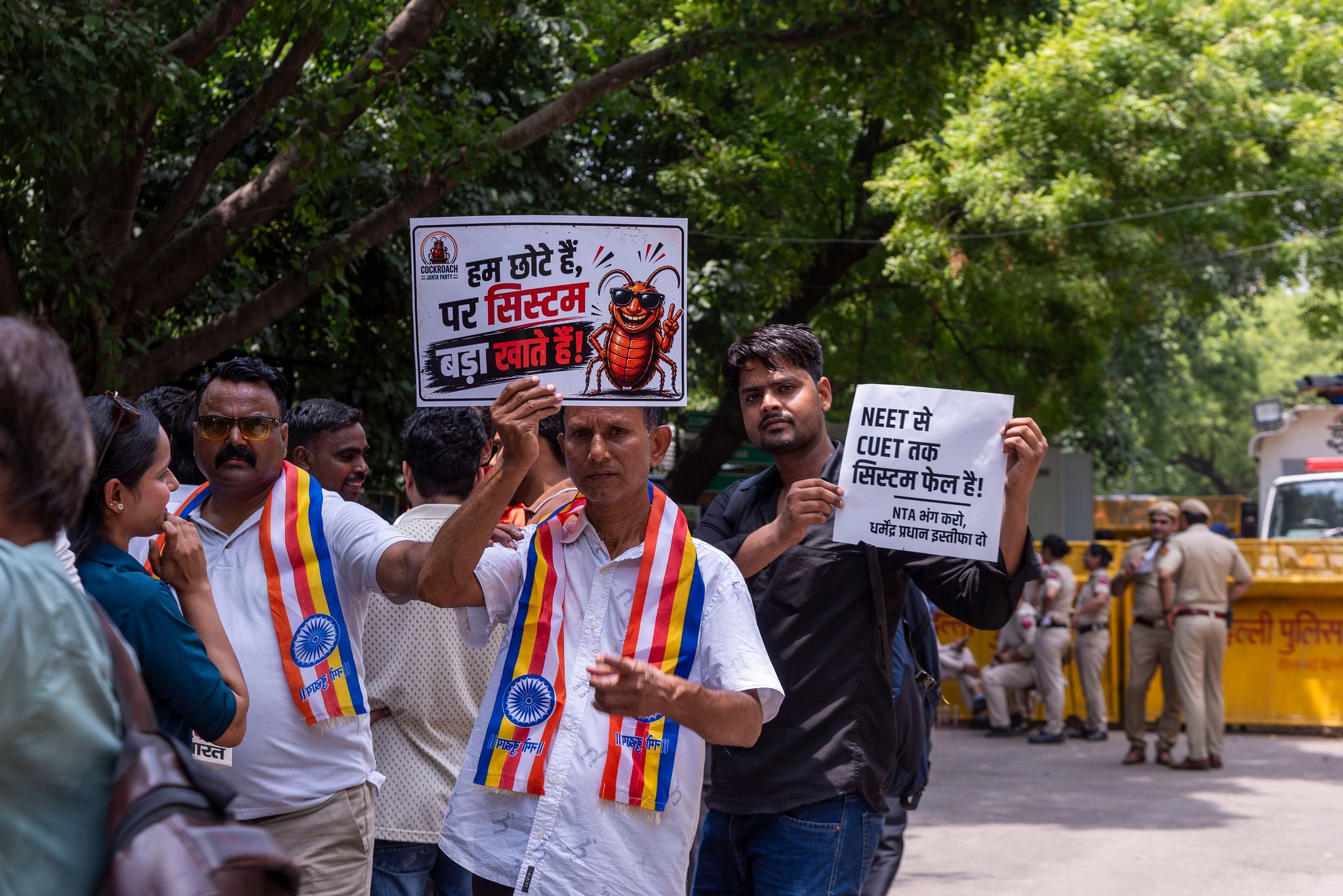 Cockroach Janta Party (CJP) protest in Delhi