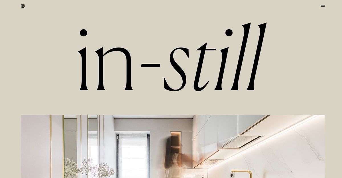 In-Still interior and architecture photography portfolio website homepage
