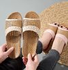 Light Straw Slippers