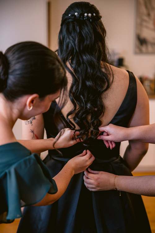Bride Getting Ready