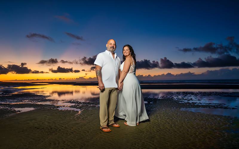 Hilton head beach sunrise wedding