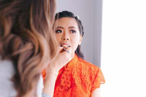 Bride Getting Ready