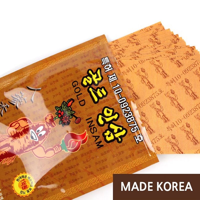 Pain relief ginseng extract body patches (red)