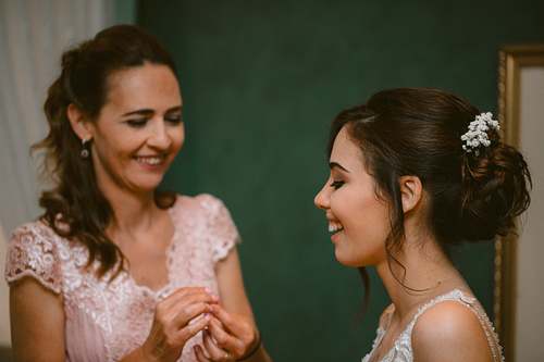 Bride Getting Ready