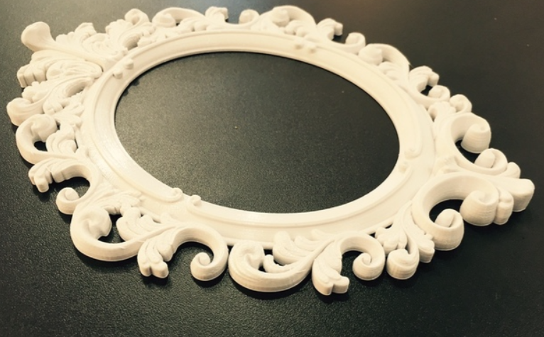 impressão 3D de moldura boroque