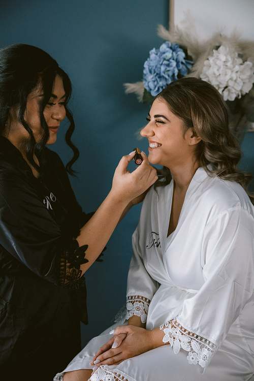 Bride Getting Ready