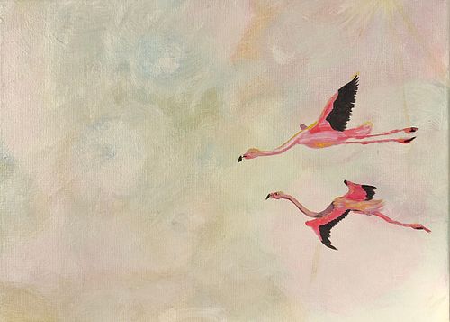Duo des flamands roses