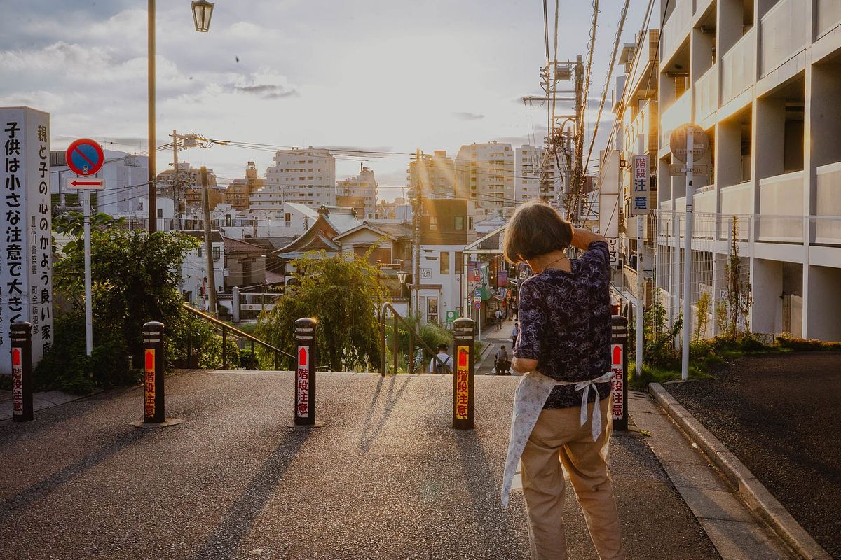 Une rue de Yanaka &agrave; Tokyo