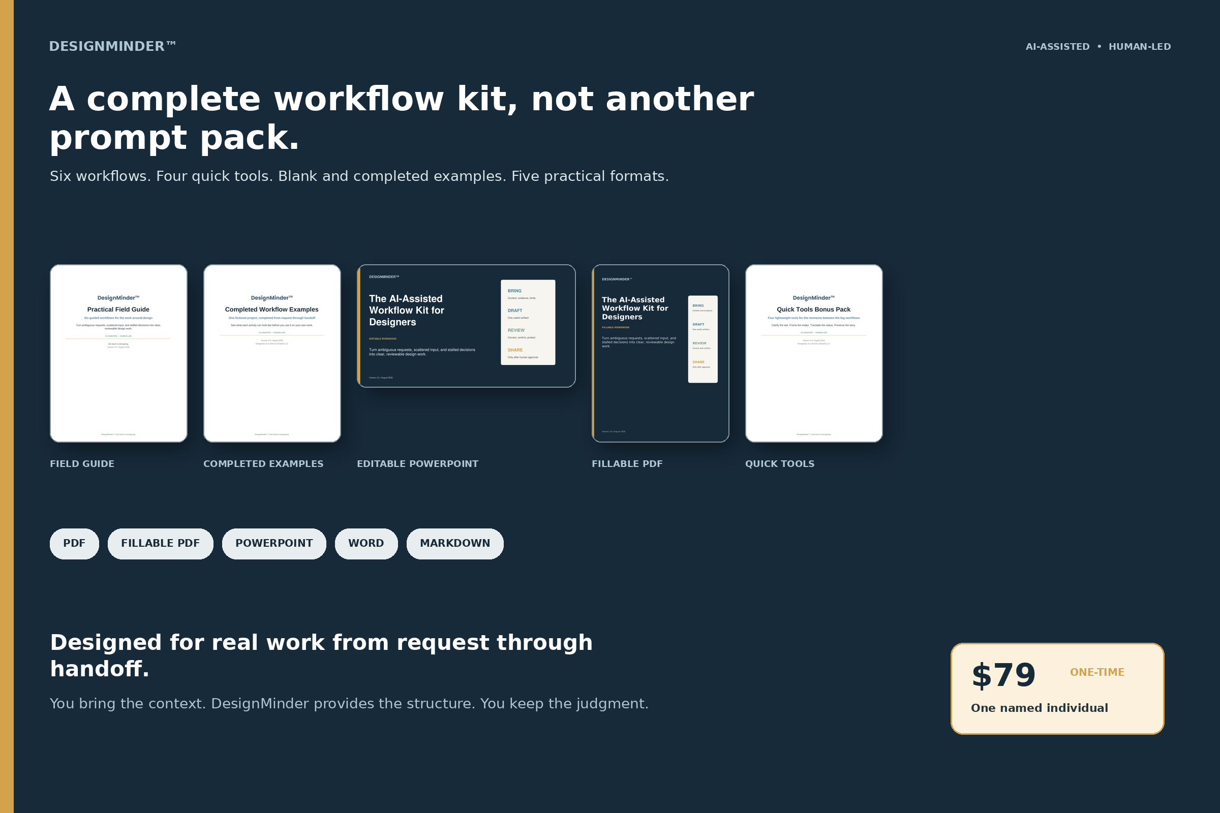 DesignMinder&trade;: The AI-Assisted Workflow Kit for Designers