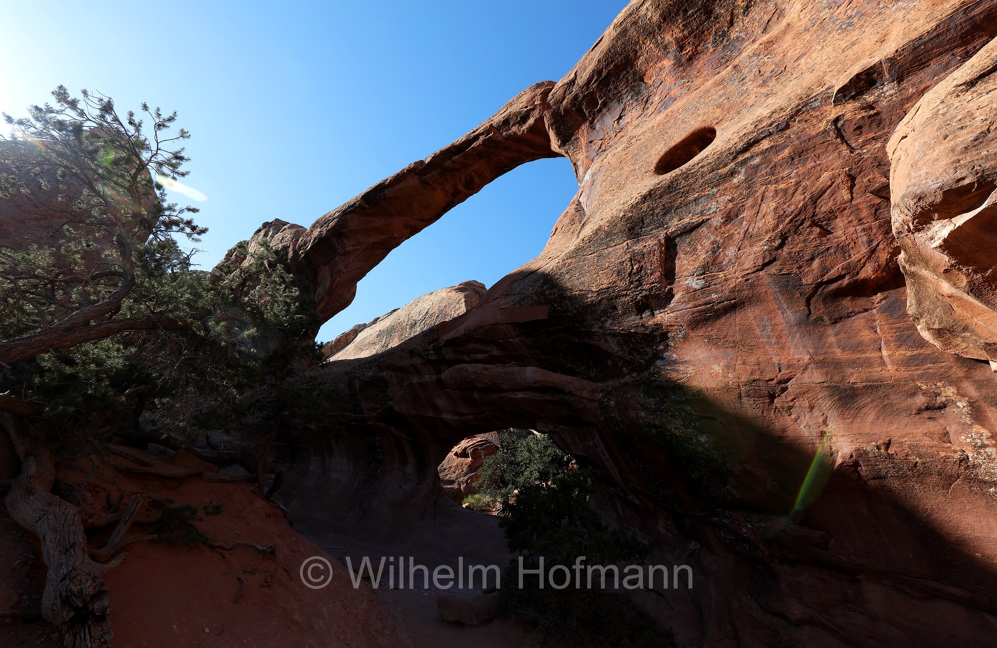 Double O Arch, Arches National Park, Arches-Nationalpark, Parco nazionale degli Arches, Utah, USA