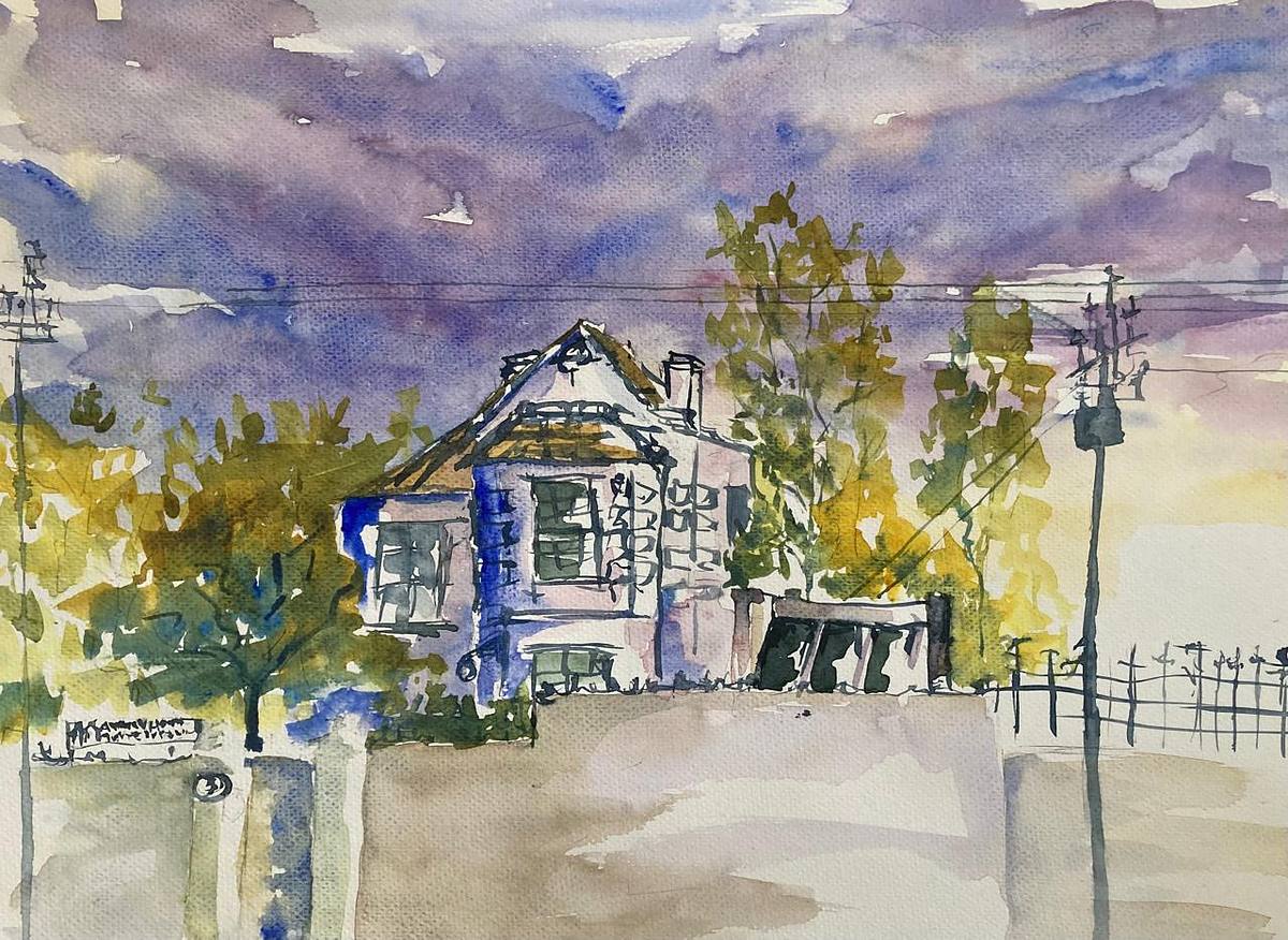 Urban sketch-crawling in Kenilworth