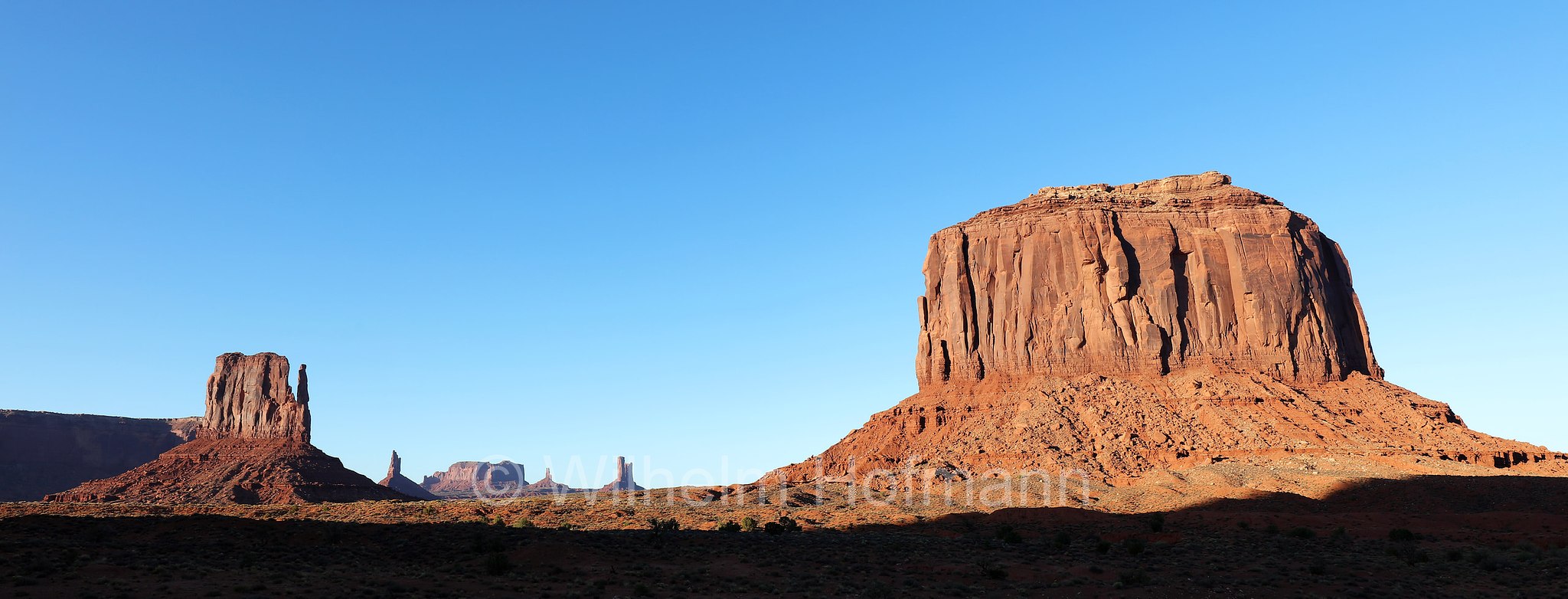 West Mitten Butte, East Mitten Butte, Merrick Butte, Monument Valley, Arizona, USA