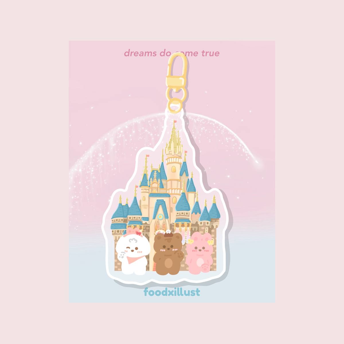 Castle Acrylic Keychain