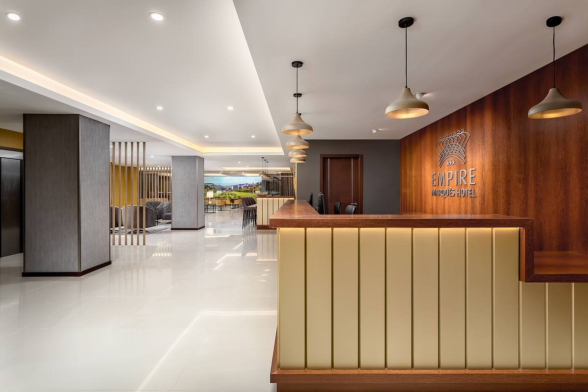 Rece&ccedil;&atilde;o do Empire Marqu&ecirc;s Hotel em Lisboa