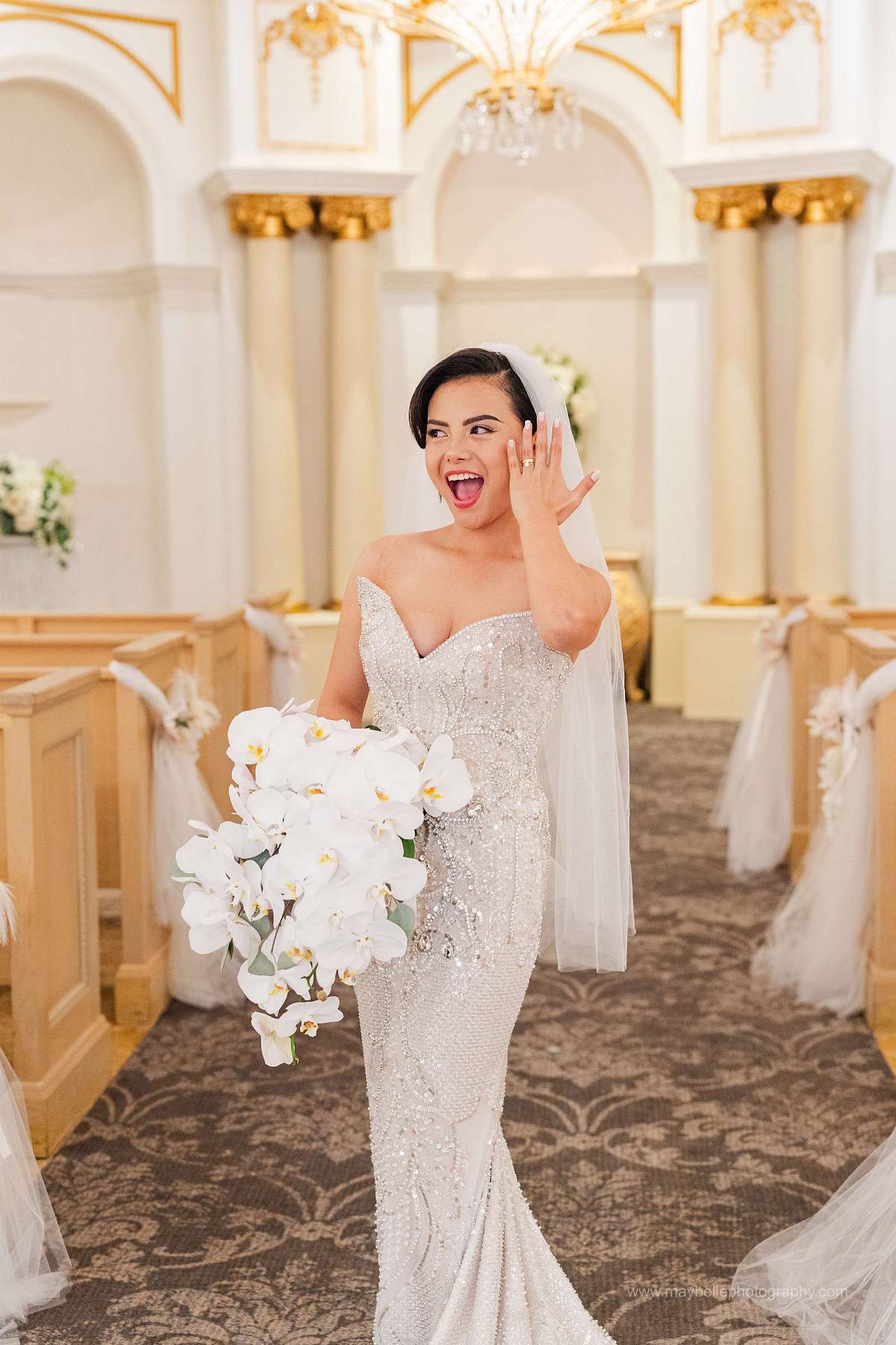 Wedding/Elopement at La Chapelle Royale at Paris Hotel, Las Vegas Nevada