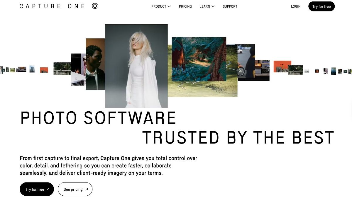 Capture One homepage