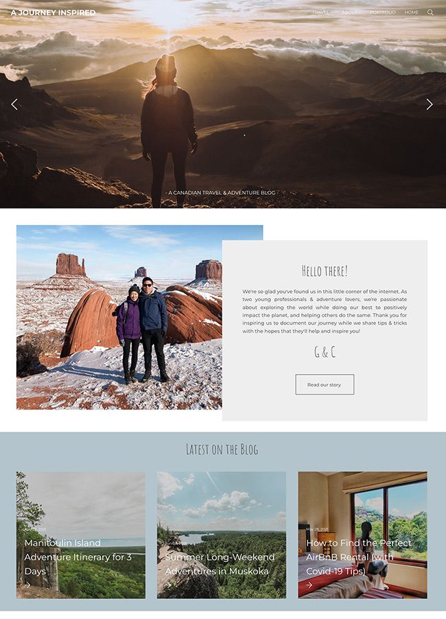 Candace and Geoff&rsquo;s Blog Website