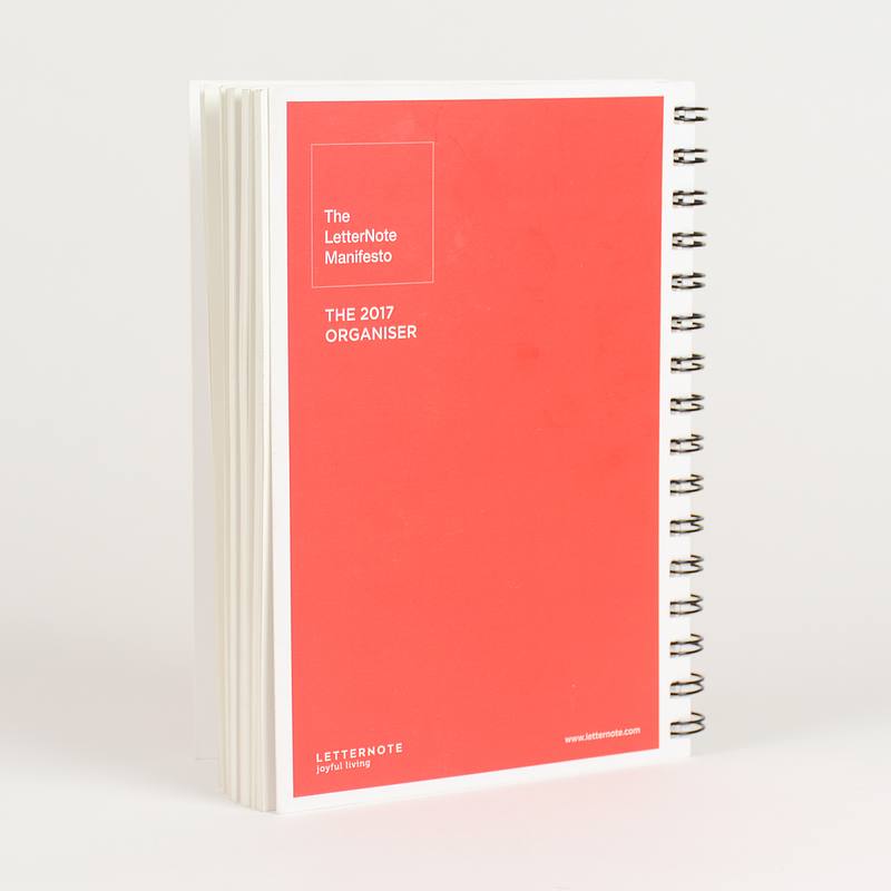 THE LETTERNOTE MANIFESTO - 2017 ORGANISER