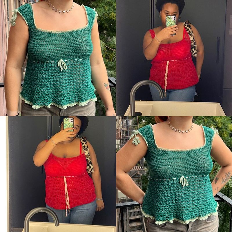 Babydoll Top- Crochet PDF Pattern