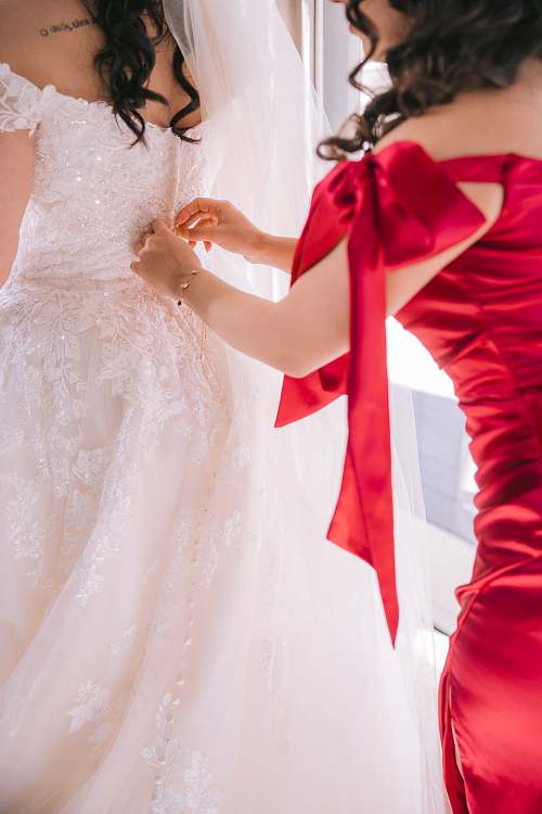 Bride Getting Ready