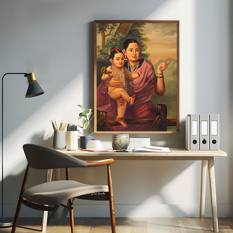 Littile Krishna & Yasoda-Raja Ravi Verma