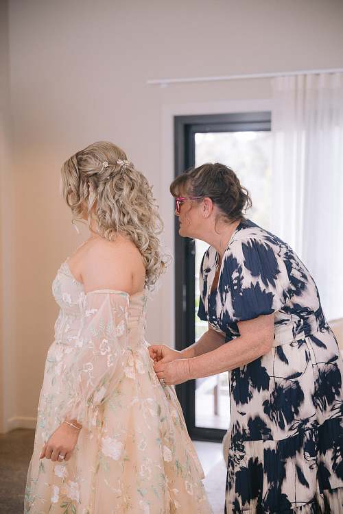 Bride Getting Ready