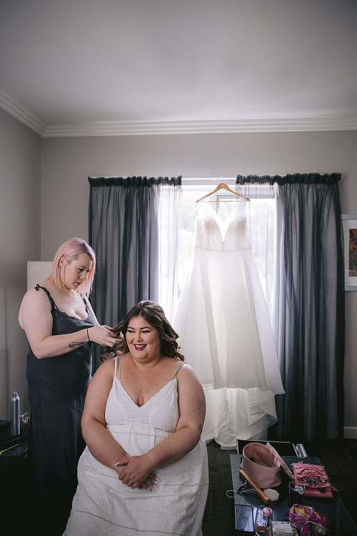 Bride Getting Ready