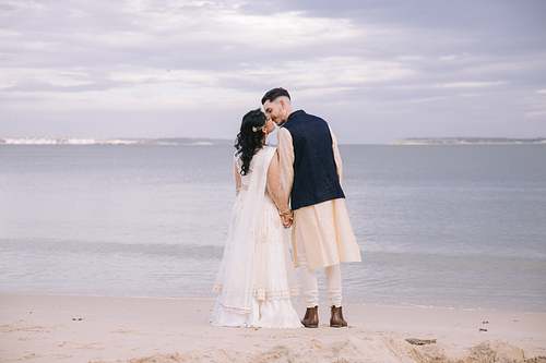 Wedding Photo at Cook Park Rock Jetty, Brighton Le Sands
