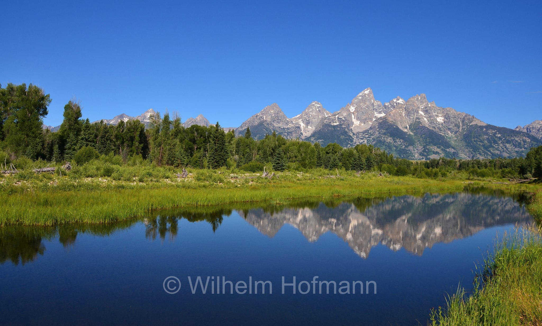 Schwabachers Landing, Teton Range, Snake River, Grand Teton National Park, Grand-Teton-Nationalpark, parco nazionale del Grand Teton, Wyoming, USA