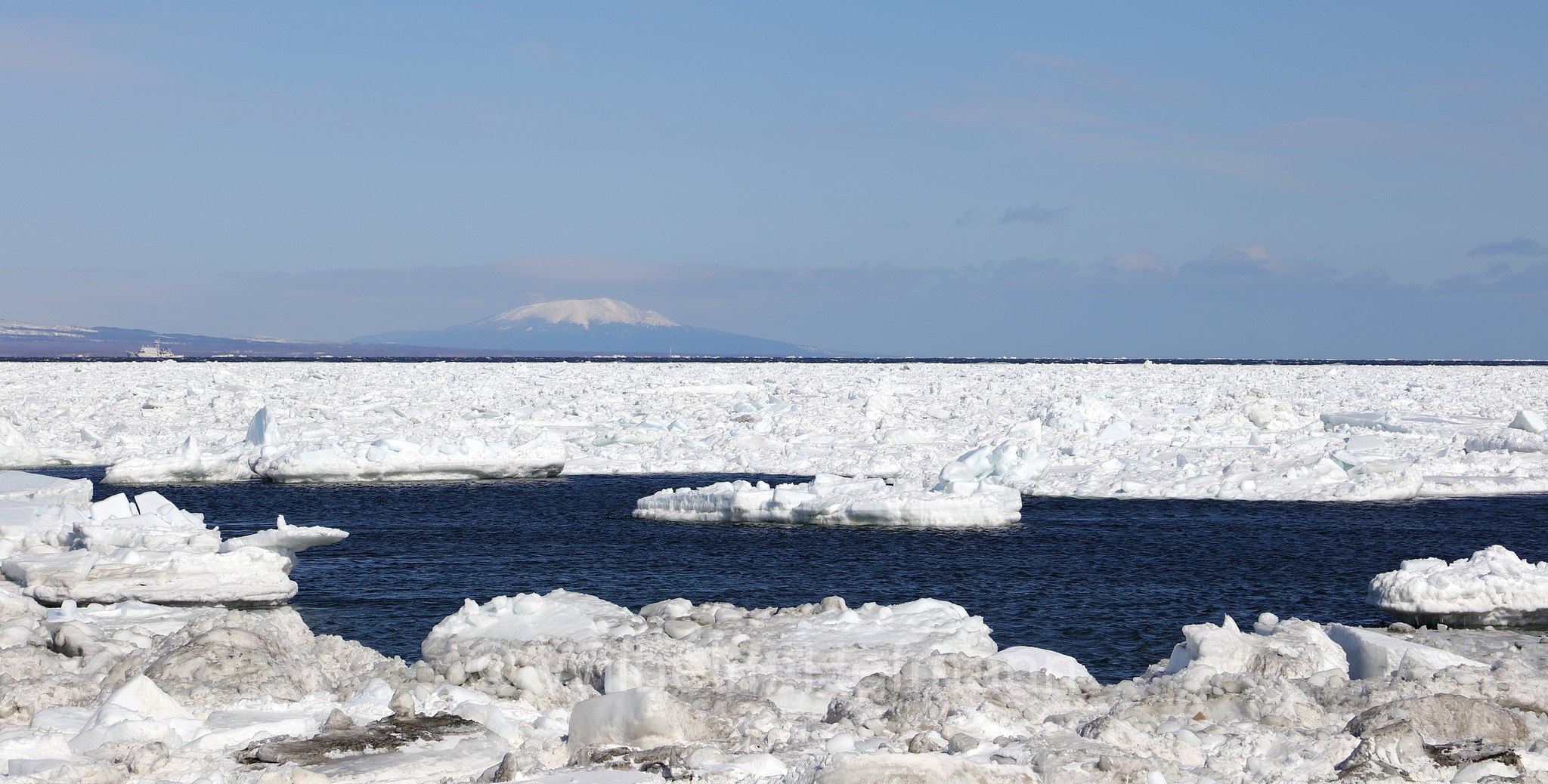 Kunaschir Island, Kunaschir, Nemuro Strait, Drift Ice, Notsuke Peninsula, Notsuke Halbinsel, Penisola di Notsuke, Hokkaidō, Hokkaido, Japan, Giappone