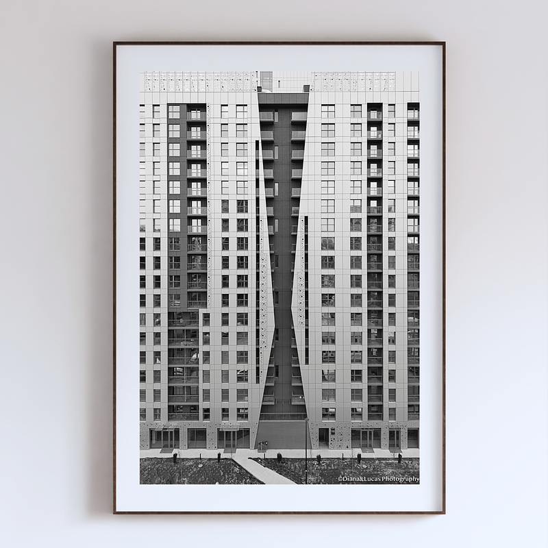 COLLECTION - URBAN GEOMETRY VERTICAL - "Divided Tower" - LIMITED EDITION 10 of 10