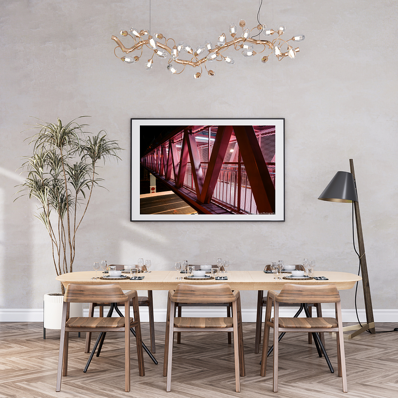 THE ONE - LINES & SHAPES - "Steel in Pink" - LIMITED EDITION 5 of 5