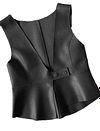 SKINS Odh : The Regent Women's Sleeveless Sheepskin Leather Jacket