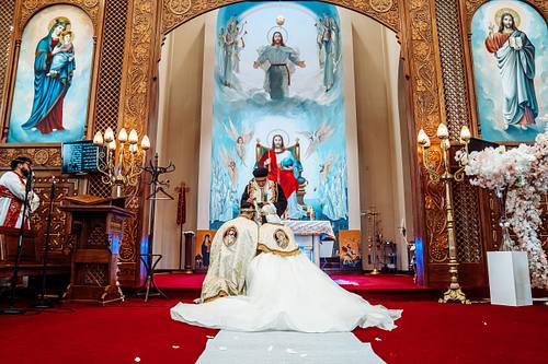 Ottawa wedding ceremony at a church, with natural light streaming through the windows