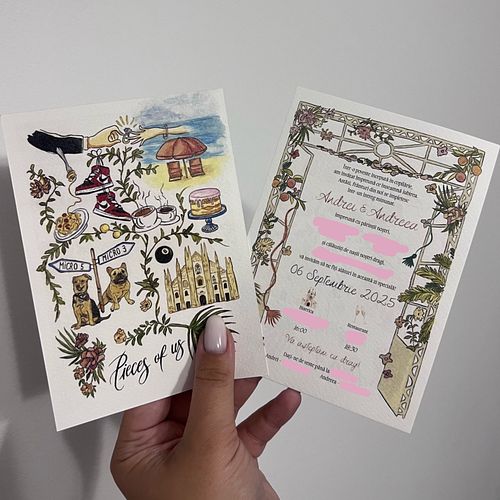 Invitații de nuntă personalizate