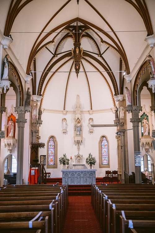 Church Wedding Ceremony at Holy Name of Mary