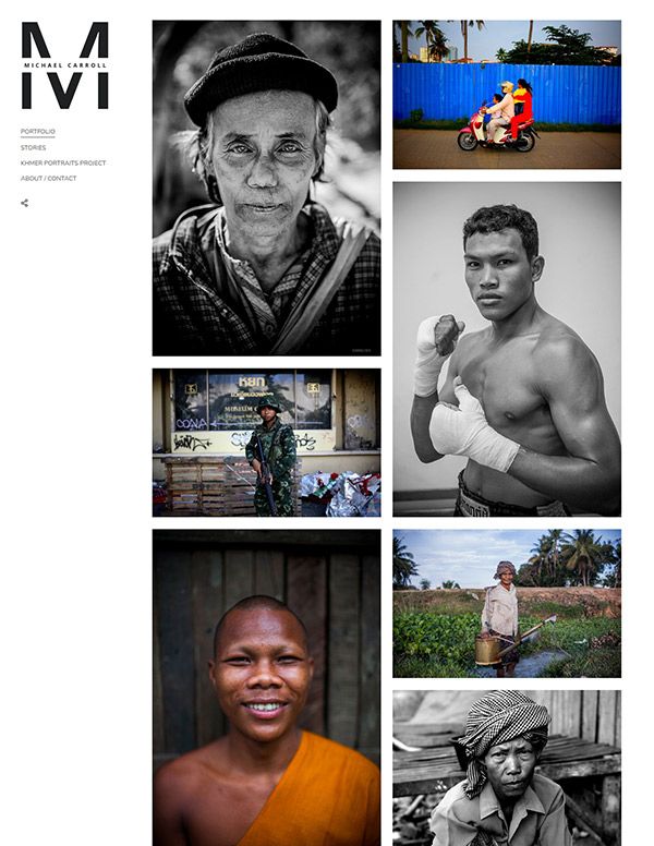 Michael Carroll Portfolio Website Examples