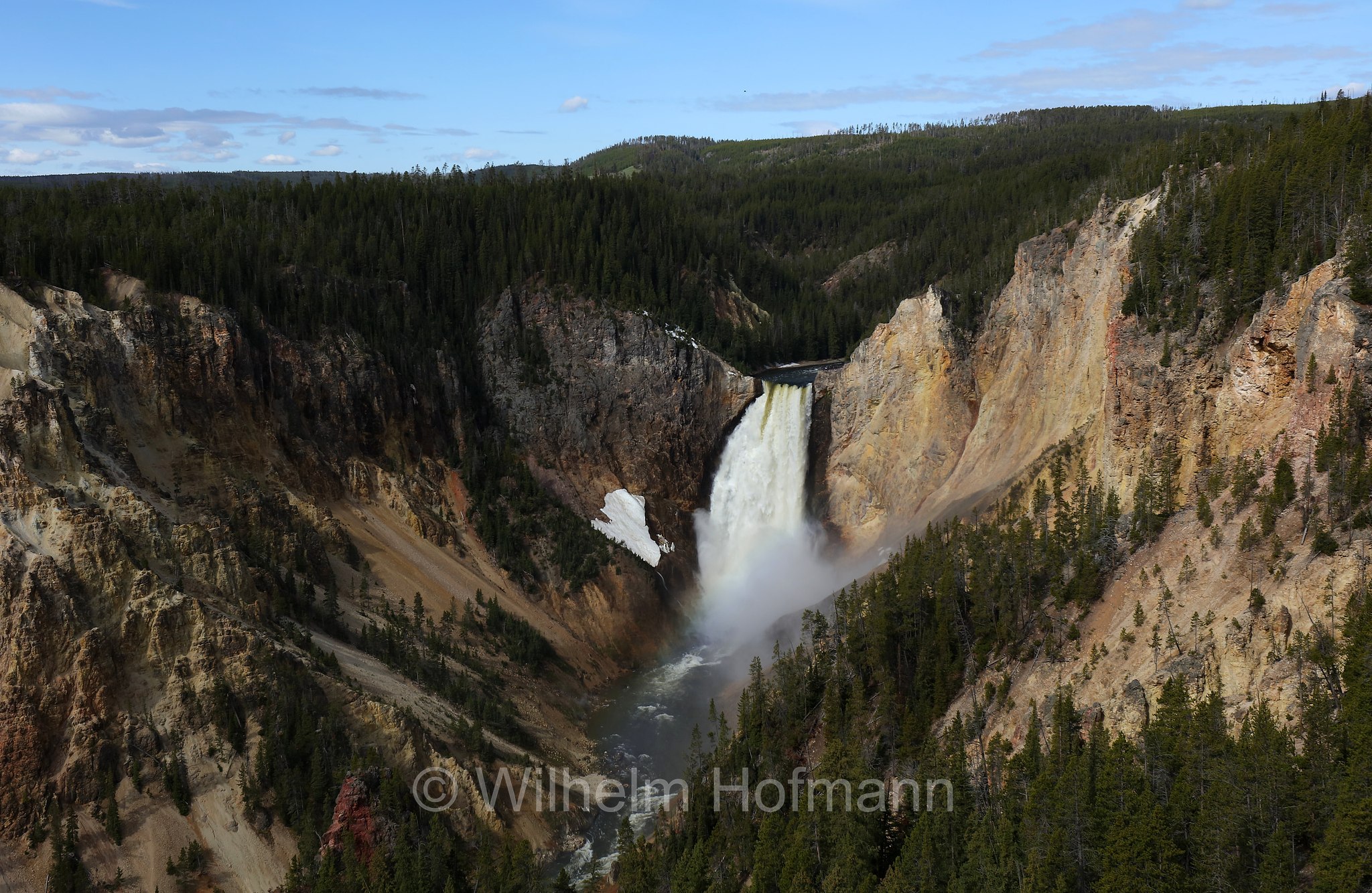 Lookout Point, Lower Yellowstone Falls, Grand Canyon of the Yellowstone, Yellowstone National Park, Yellowstone-Nationalpark﻿, parco nazionale di Yellowstone, Wyoming, USA
