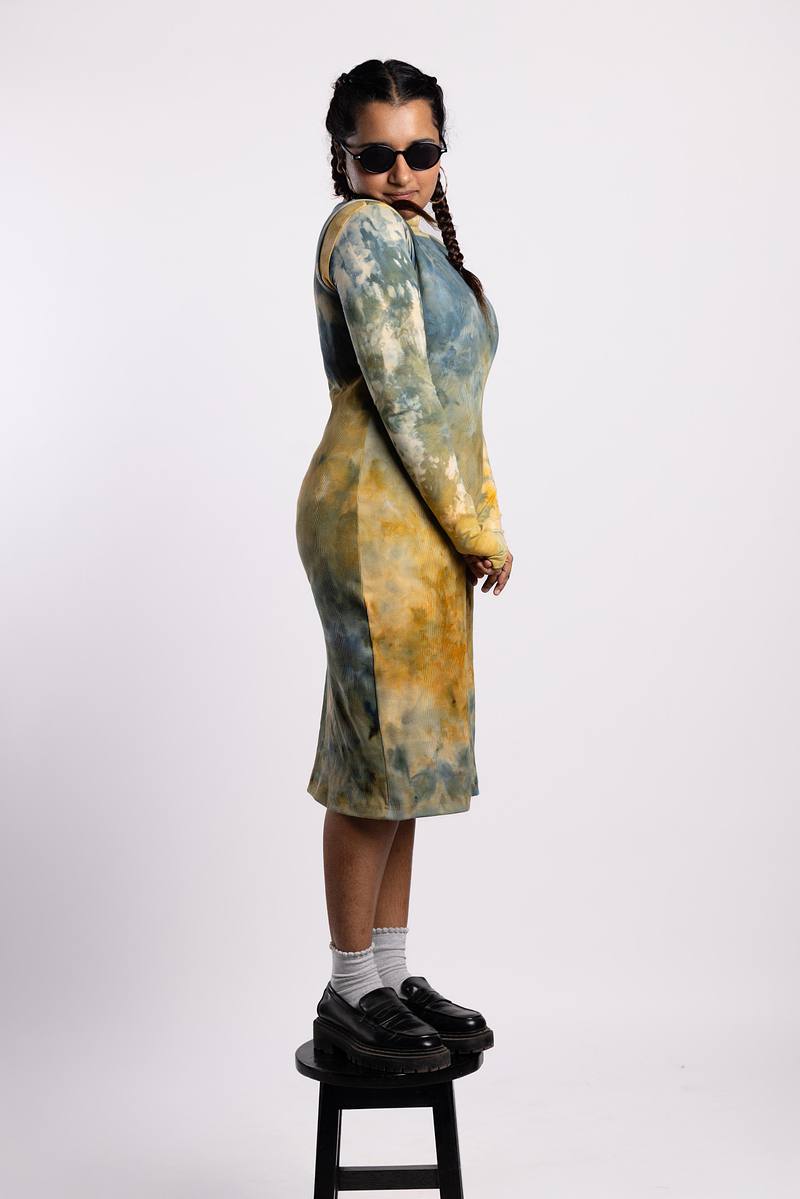 Ribbed Dress - Golden Hour