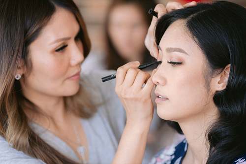 Bride Getting Ready