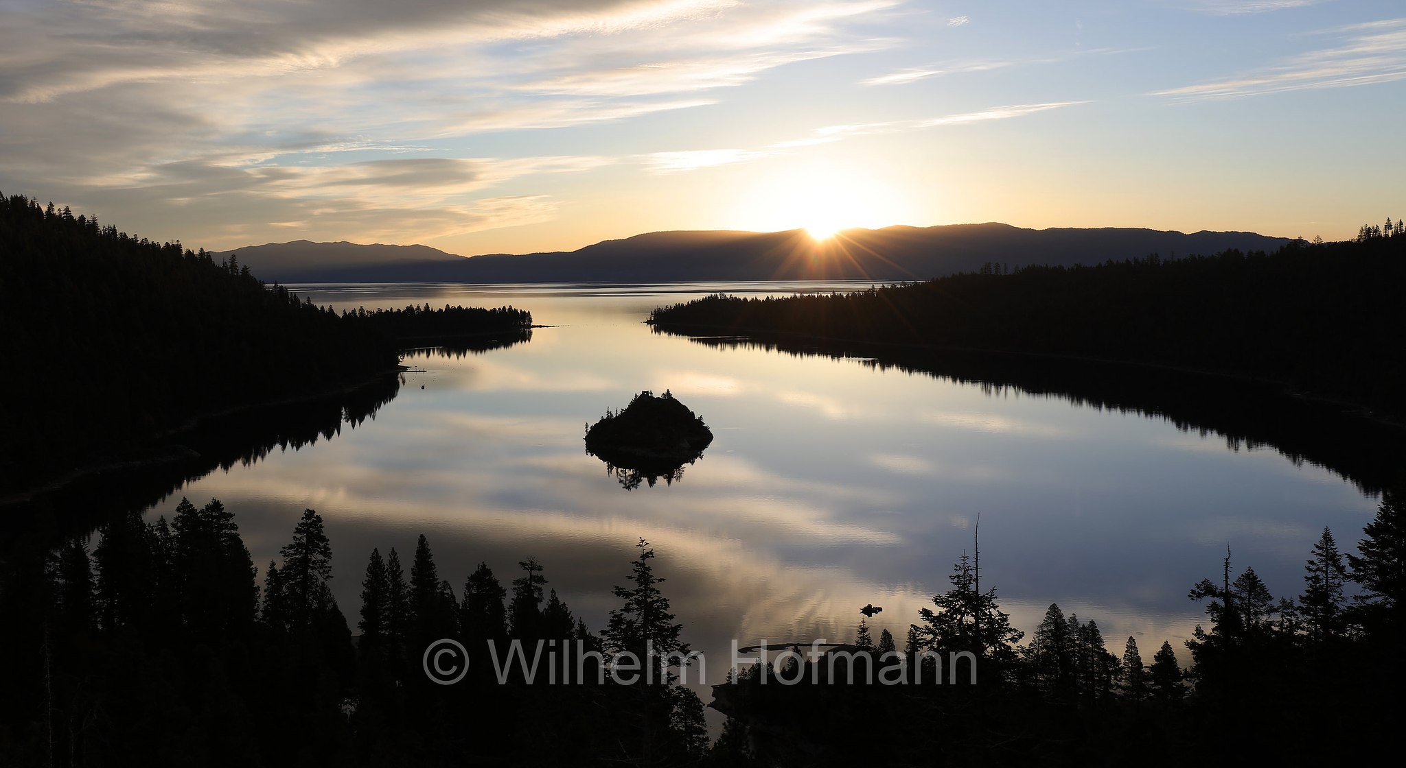 Fannette Island, Emerald Bay, Lake Tahoe, Lago Tahoe, California, Kalifornien, USA