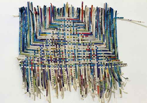Newspaper Weaving Triangle (2023)
