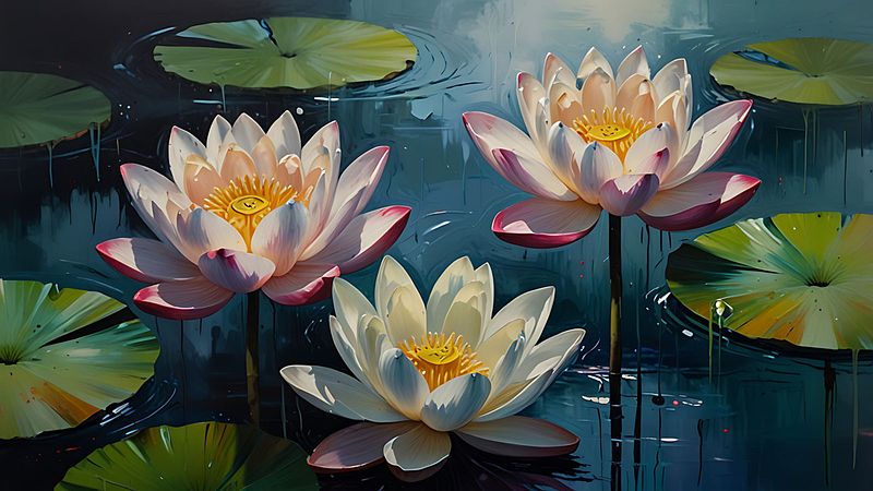 Water Lilies Painting: Inspired by Claude Monet’s Masterpiece