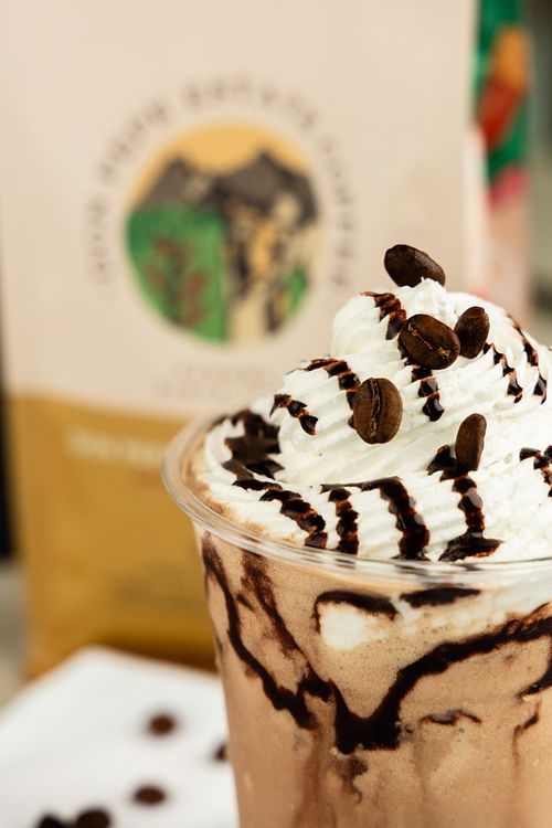 Frappe de mocaccino hecho café de boquete en restaurante de Panamá