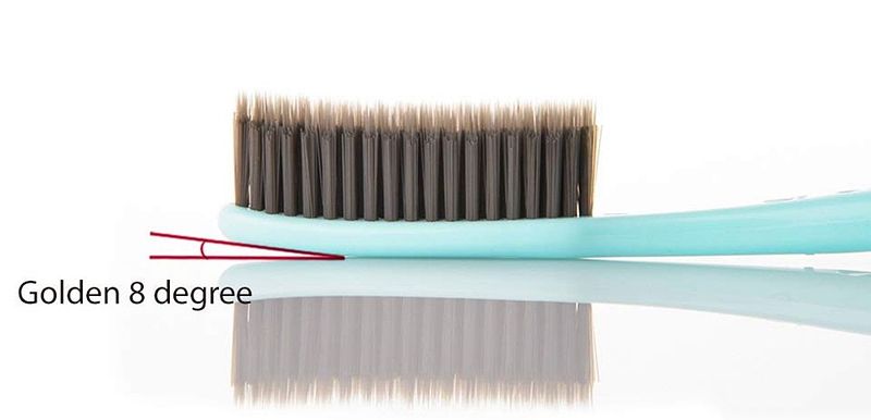 WANGTA Charcoal Double Size Toothbrush - 1 pcs