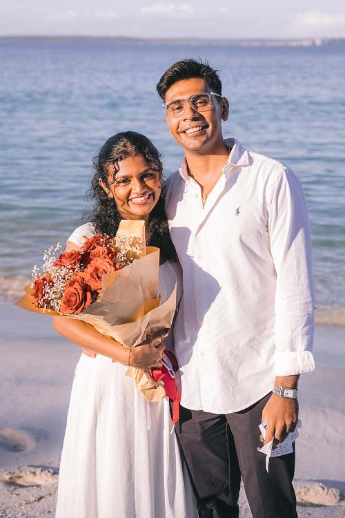 Engagement Portraits at Chinamans Beach Jervis Bay