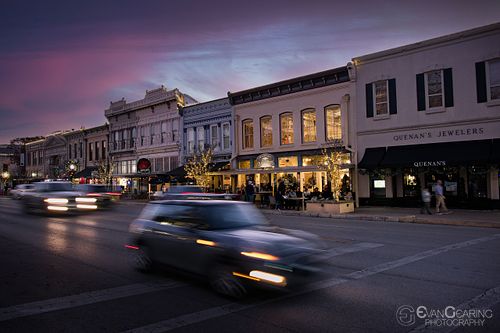 Austin Avenue at Dusk
