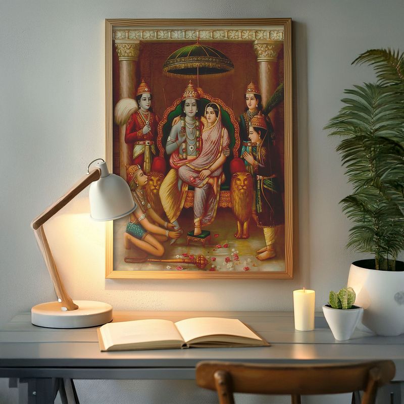 Shri Ram Panchayatan by Raja Ravi Verma