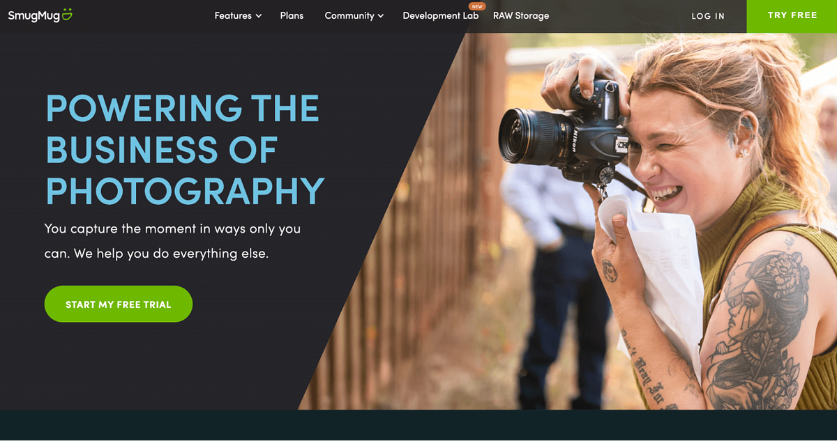 SmugMug homepage